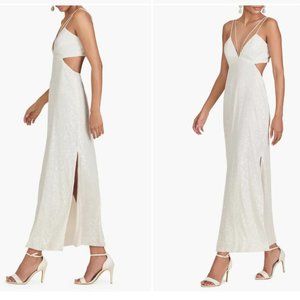 Sachin & Babi "Vivi" Off-White All Sequin Dress